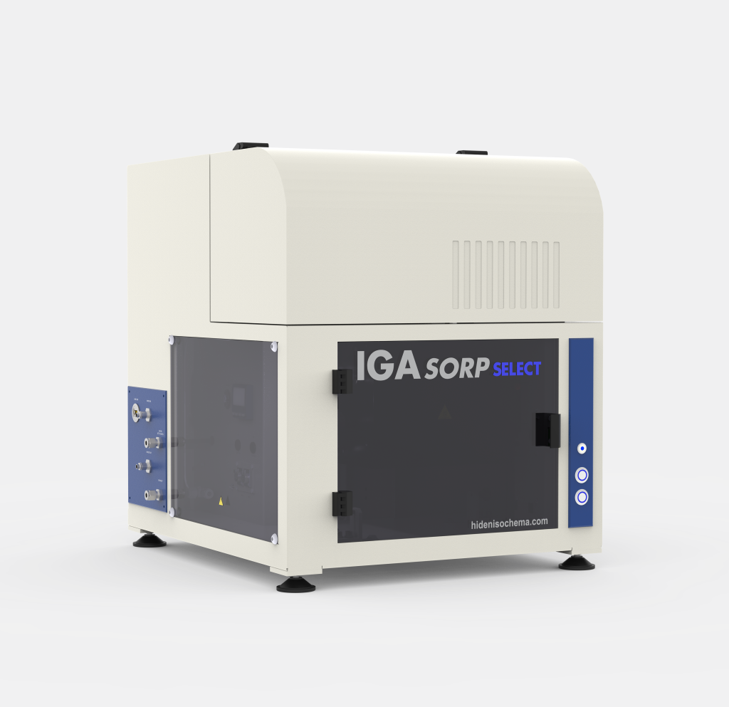 The IGAsorp Select-XT is a fully automated water sorption analyzer designed for measurements at conditions other DVS systems cannot achieve.